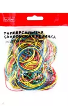 Резинка банковская цветная, 50 мм х 80 мм, 100 гр