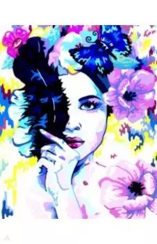 Рисование по дереву 40х50 "Девушка-загадка" (FLA045)