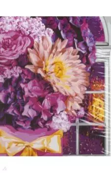 Рисование по номерам 40*50 см, В сиреневых тонах (B116)