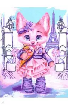 Рисование по номерам "Парижская модница", 30х40см (KA057)