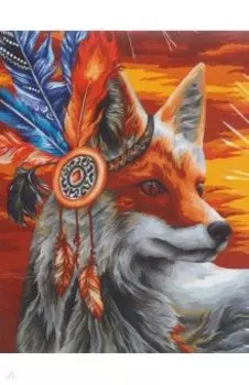 Рисование по номерам "Яркая лисица", 40х50 см (Н121)