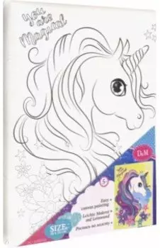 Роспись по холсту "Волшебный единорог" (69621)
