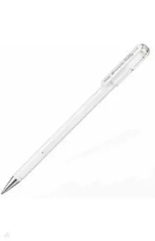 Ручка гелевая 0.8 мм "Hybrid Milky" пастельный белый (K108-PW)