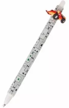 Ручка гелевая автоматическая стираемая Supercar, синяя, в ассортименте