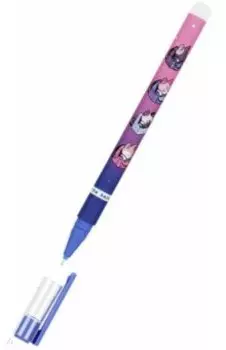 Ручка гелевая стираемая Catbox, синяя, в ассортименте
