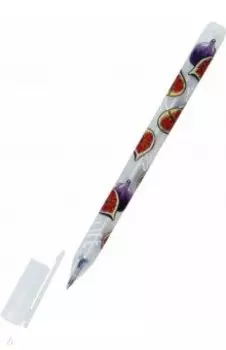 Ручка гелевая UniWrite. Fresh & Fruity. Инжир, синяя