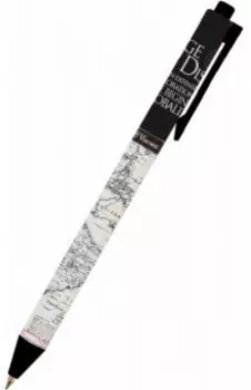 Ручка шариковая автоматическая ArtClick. Карта мира, синяя