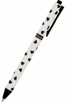 Ручка шариковая автоматическая ArtClick. Сердечки, синяя