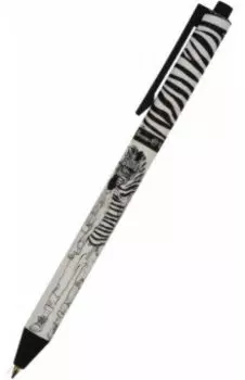 Ручка шариковая автоматическая Человекозебра, синяя