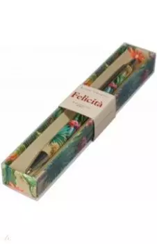 Ручка шариковая автоматическая Felicita. Кактусовый рай, синяя, 0,7 мм