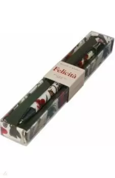 Ручка шариковая автоматическая Felicita. Пионы, синяя, 0,7 мм