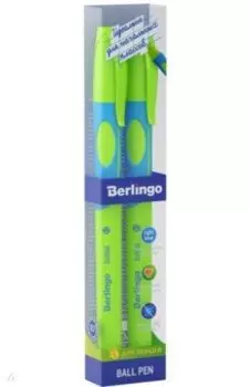 Ручка шариковая Initial, для левшей, 0,7 мм., синяя, 2 штуки