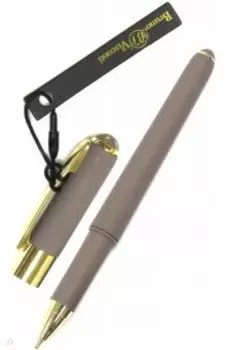 Ручка шариковая Monaco. Серый корпус, синяя