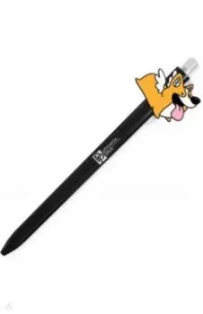 Ручка шариковая синяя, в ассортиментее "Корги" (52698)