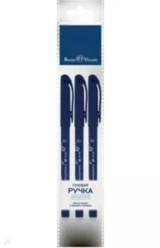 Ручки гелевые Пиши-стирай, DeleteWrite Art. Велосипеды, синие, 3 штуки, в ассортименте.