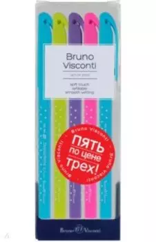 Ручки гелевые со стираемыми чернилами DeleteWrite Art. Горошек, синие, 5 штук