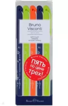 Ручки гелевые со стираемыми чернилами DeleteWrite Art. Велосипеды, синие, 5 штук