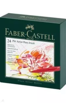 Ручки капиллярные Brush, 24 цвета