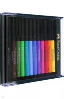 Ручки капиллярные Brush Basic tones, 12 цветов