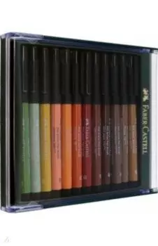 Ручки капиллярные Brush Earth tones, 12 цветов