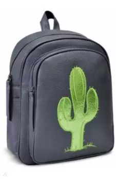 Рюкзак 35х26х16 см, черный с кактусом (48370)