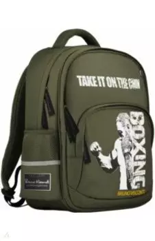 Рюкзак Бокс,темно-зеленый с эргономичной спинкой