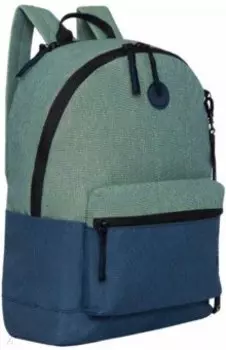 Рюкзак городской женский, салатовый, темно-синий