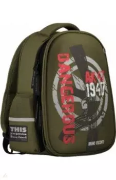 Рюкзак-капсула с эргономичной спинкой МИЛИТАРИ, темно-зеленый