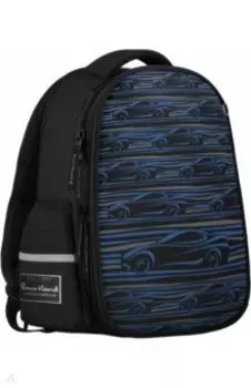 Рюкзак-капсула Спорткар, черный с эргономичной спинкой