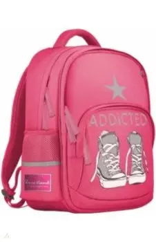 Рюкзак Кеды серые, розовый с эргономичной спинкой