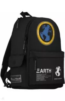 Рюкзак молодежный Планета Земля, черный
