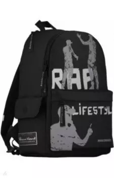 Рюкзак молодежный RAP-моя жизнь, черный