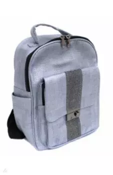 Рюкзак молодежный "Серо-голубой" (искусственная кожа) (46663)
