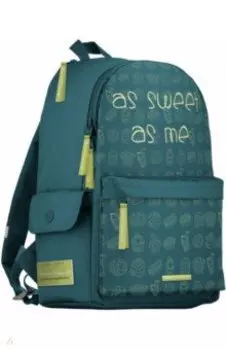 Рюкзак молодежный СЛАДКАЯ ЖИЗНЬ, бирюзовый