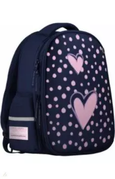 Рюкзак-облегченная капсула с эргономической спинкой СЕРДЦЕ, синий