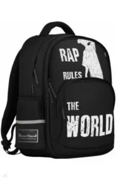 Рюкзак RAP, черный с эргономичной спинкой