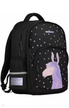 Рюкзак с эргономической спинкой РОМАНТИЧЕСКАЯ ЛАМА, черный