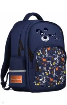 Рюкзак с эргономической спинкой СОБАЧКИ, синий