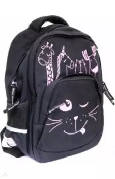 Рюкзак с эргономической спинкой ВЕСЕЛАЯ КОМПАНИЯ, черный