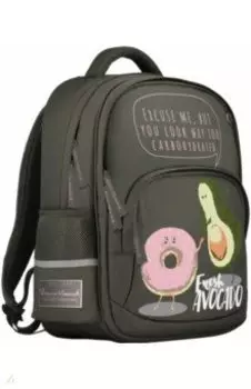 Рюкзак с эргономичной спинкой АВОКАДО, темно-серый