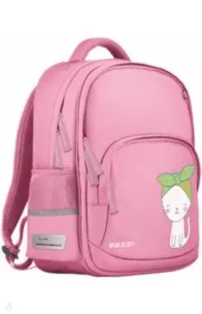 Рюкзак с эргономичной спинкой Happy cat, светло-розовый