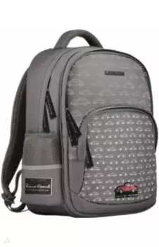 Рюкзак с эргономичной спинкой Машинки, серый
