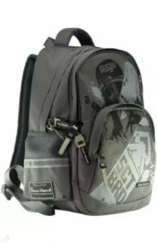 Рюкзак серый, с эргономичной спинкой, SKATEBOARD