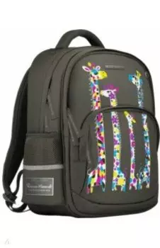 Рюкзак Жирафы, темно-серый с эргономичной спинкой