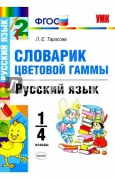 Русский язык. 1-4 классы. Словарик цветовой гаммы. ФГОС