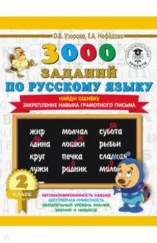 Русский язык. 2 класс. Найди ошибку. Закрепление навыка грамотного письма