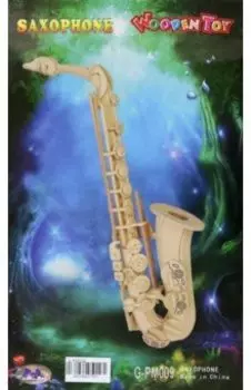 Сборная деревянная модель Саксофон