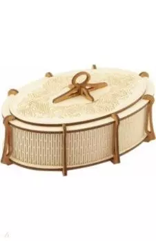 Сборная модель Шкатулка овал