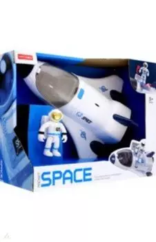 Шаттл с фигуркой космонавта