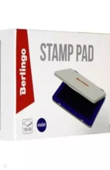 Штемпельная подушка (100х80 мм), фиолетовая (KDp_81007)